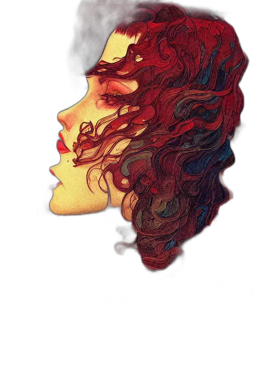 face, hair, crown, mask transparent PNG cut-out