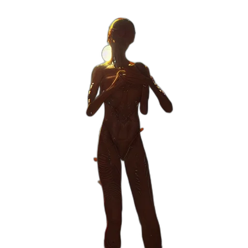 staff, jewelry, dress, robot, concept art, 3d render, pixel art, photorealistic transparent PNG cut-out
