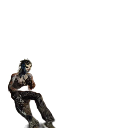 robot, creature, mask, staff transparent PNG cut-out