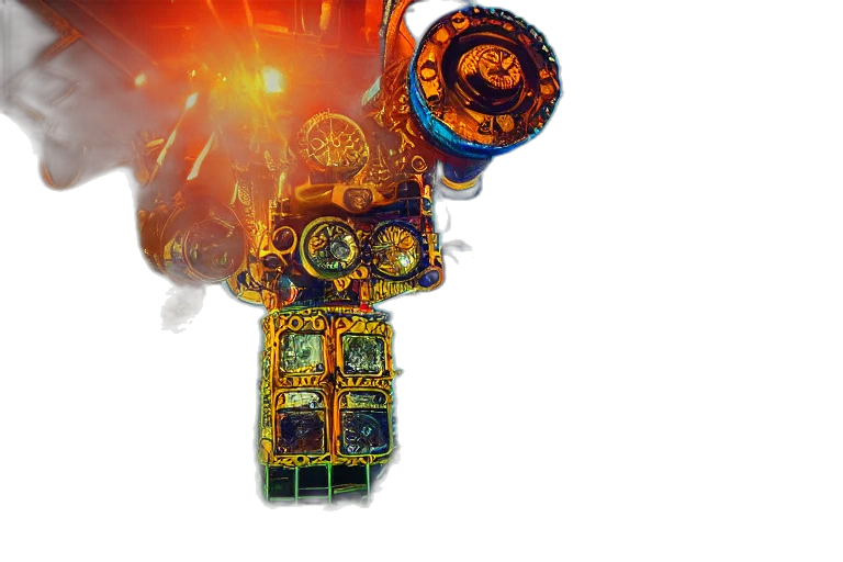 weapon, robot, staff, sword, concept art, 3d render, fantasy art, scene transparent PNG cut-out