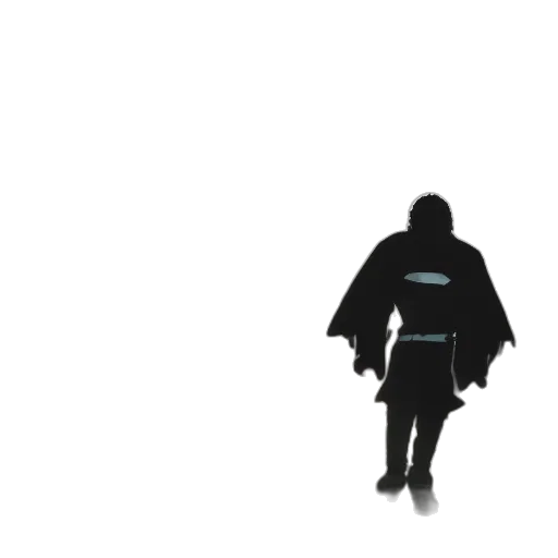 jacket, umbrella, robot, staff transparent PNG cut-out