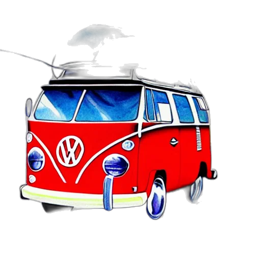 car, photorealistic, concept art, 3d render, watercolor, fisheye, perspective, caricature transparent PNG cut-out