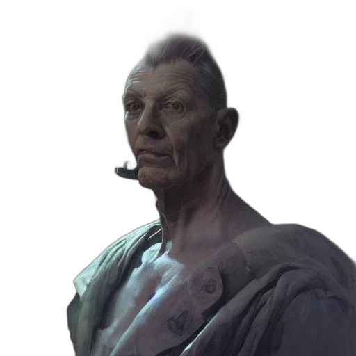 face, staff, mask, creature transparent PNG cut-out