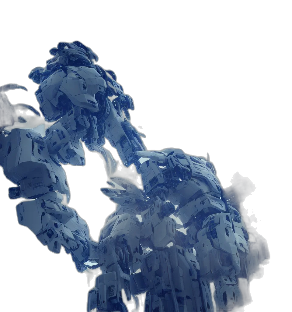 robot, dragon, weapon, mask transparent PNG cut-out