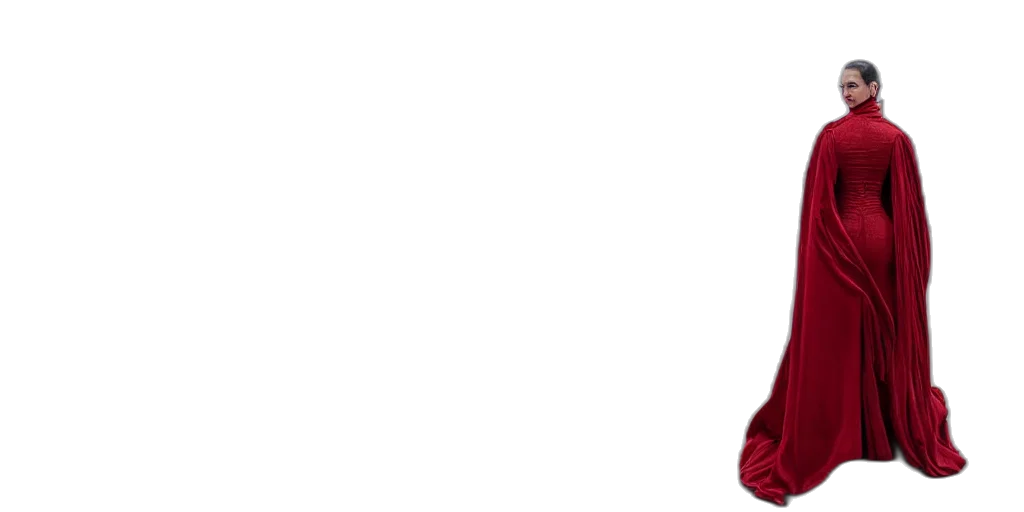 jacket, hat, staff, mask transparent PNG cut-out