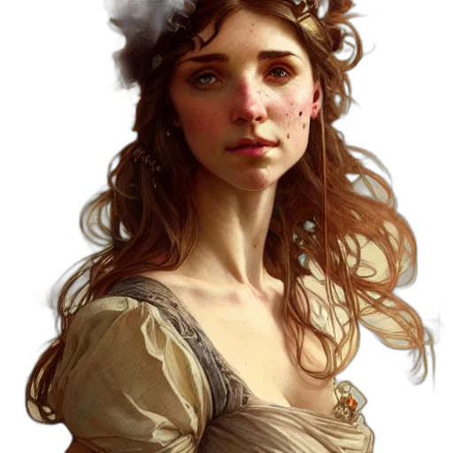 face, crown, dress, jewelry transparent PNG cut-out