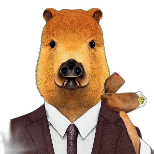 staff, animal, photorealistic, cartoon transparent PNG cut-out