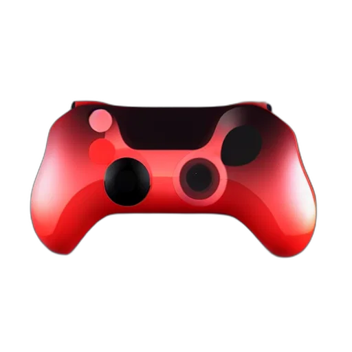 weapon, 3d render, red, concept transparent PNG cut-out