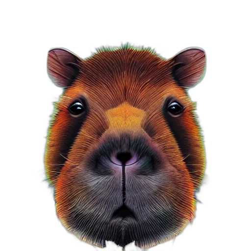 animal, face, creature, staff, photorealistic, watercolor, 3d render, concept art transparent PNG cut-out