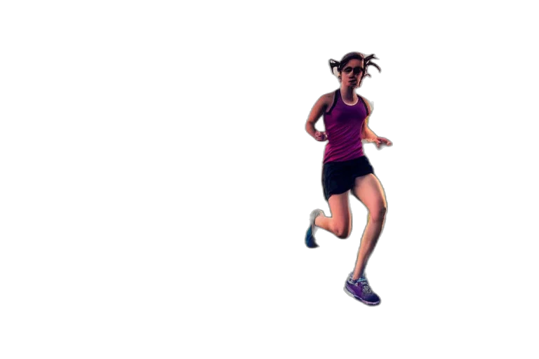 pixel art, cartoon, 3d render, concept art, emma, watson, run, ultra transparent PNG cut-out