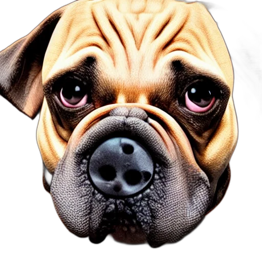 face, animal, mask, creature, photorealistic, 3d render, photo, grotesque transparent PNG cut-out