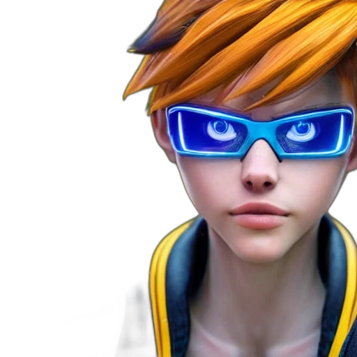 3d render, concept art, photorealistic, anime transparent PNG cut-out