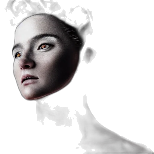 face, robot, mask, crown, photorealistic, concept art, 3d render, fantasy art transparent PNG cut-out