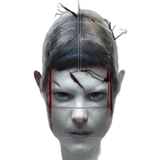 face, mask, crown, hair transparent PNG cut-out