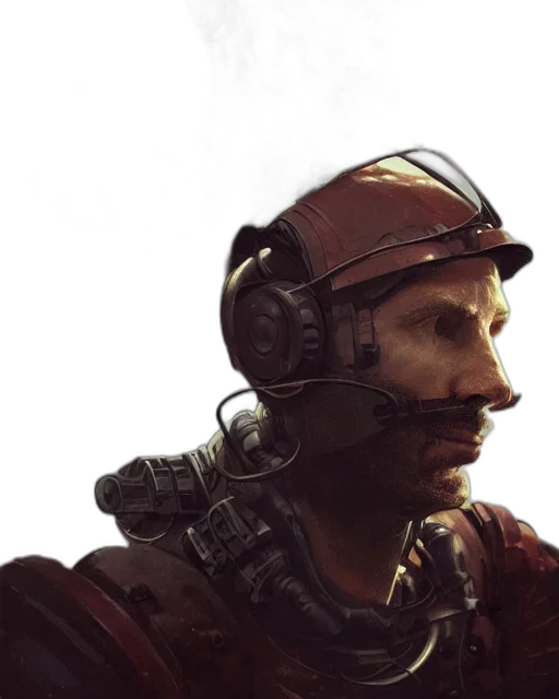 face, mask, robot, staff transparent PNG cut-out
