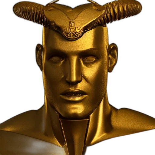 mask, face, crown, staff, 3d render, concept art, fantasy art, photorealistic transparent PNG cut-out
