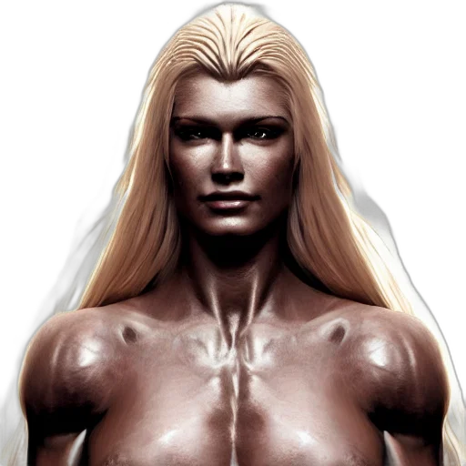 face, hair, photorealistic, fantasy art transparent PNG cut-out