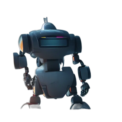 robot, weapon, staff, creature transparent PNG cut-out