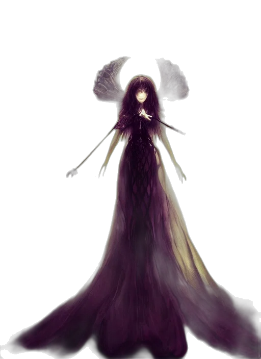 dress, creature, hair, crown transparent PNG cut-out