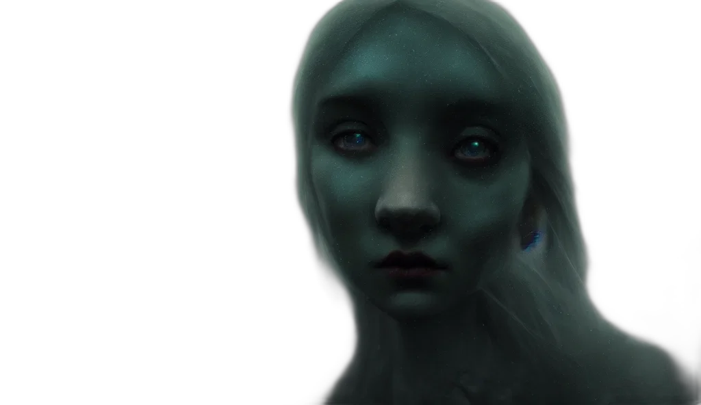face, mask, creature, robot, concept art, fantasy art, 3d render, photorealistic transparent PNG cut-out