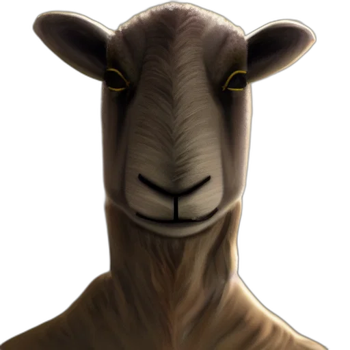 animal, face, creature, mask, concept art, photorealistic, 3d render, fantasy art transparent PNG cut-out