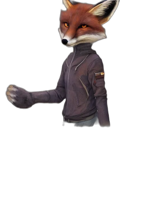 jacket, staff, animal, creature transparent PNG cut-out