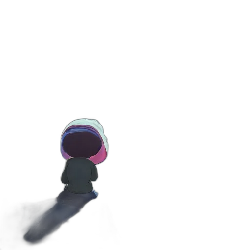 staff, robot, weapon, hat, 3d render, concept art, pixel art, vaporwave transparent PNG cut-out