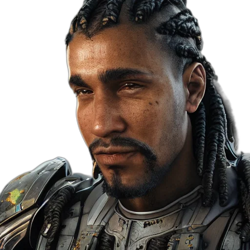 face, dragon, hair, photorealistic transparent PNG cut-out