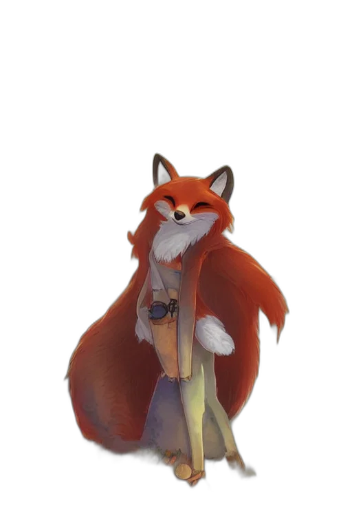staff, sword, animal, jacket, concept art, fantasy art, watercolor, 3d render transparent PNG cut-out