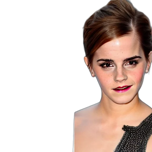 face, dress, hair, photorealistic transparent PNG cut-out