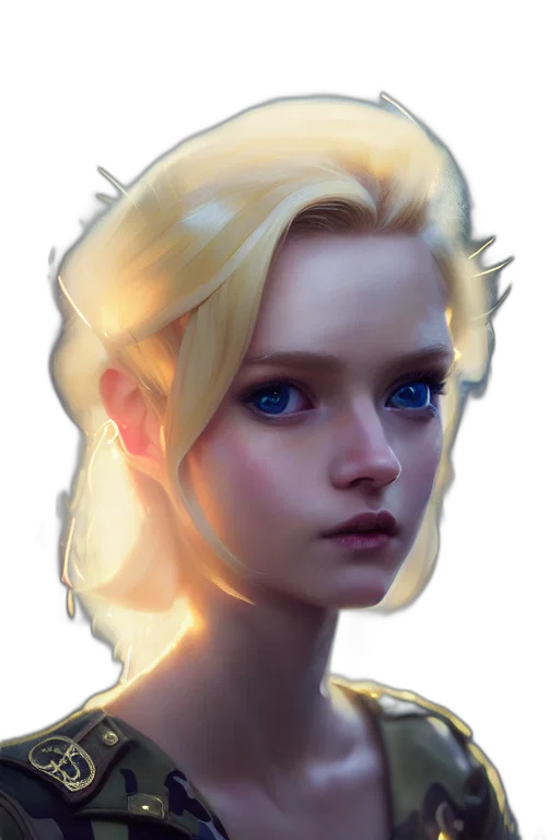 face, crown, hair, robot, concept art, fantasy art, photorealistic, pixel art transparent PNG cut-out