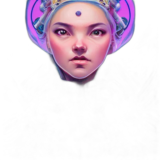 face, crown, mask, jewelry, concept art, fantasy art, photorealistic, cyberpunk transparent PNG cut-out