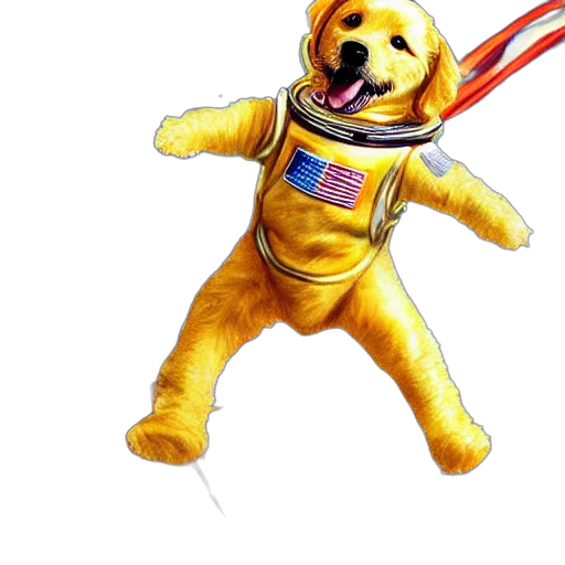 staff, animal, robot, creature, concept art, 3d render, outer space, realistic transparent PNG cut-out