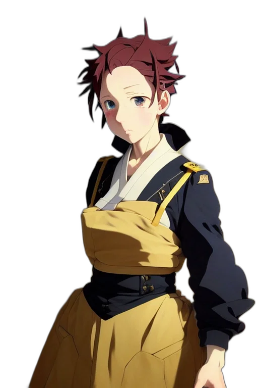 staff, jacket, dress, crown transparent PNG cut-out