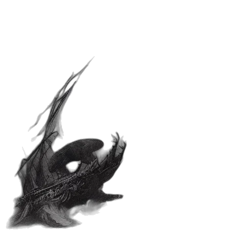 dragon, mask, creature, weapon, concept art, fantasy art, photorealistic, 3d render transparent PNG cut-out