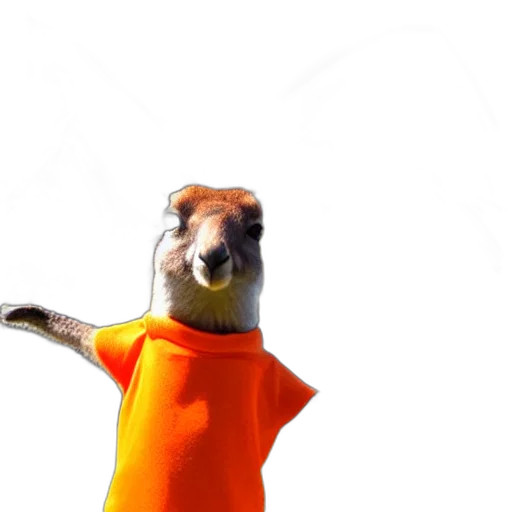 animal, dress, staff, creature transparent PNG cut-out