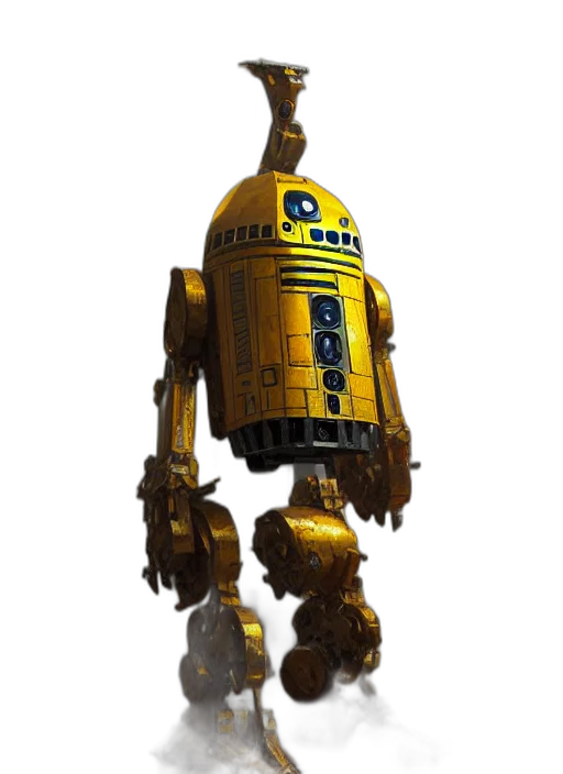 robot, staff, weapon, animal transparent PNG cut-out