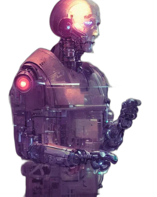 robot, weapon, creature, face transparent PNG cut-out