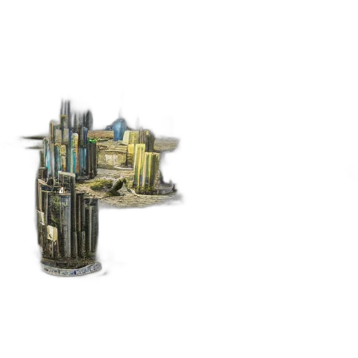 jewelry, building, crown, weapon, 3d render, concept art, pixel art, fantasy art transparent PNG cut-out