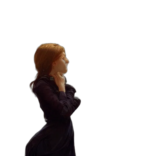dress, staff, jacket, face transparent PNG cut-out