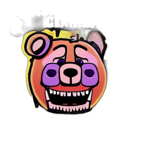mask, face, animal, staff, concept art, 3d render, cartoon, vaporwave transparent PNG cut-out