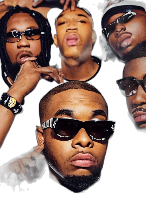 clout, rap, album, cover transparent PNG cut-out