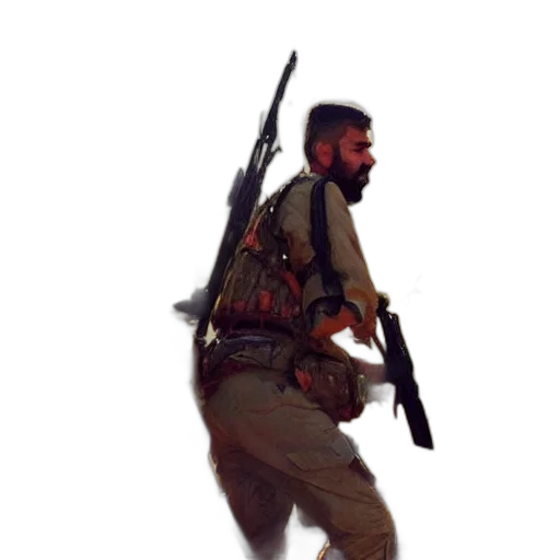 weapon, staff, animal, jacket transparent PNG cut-out