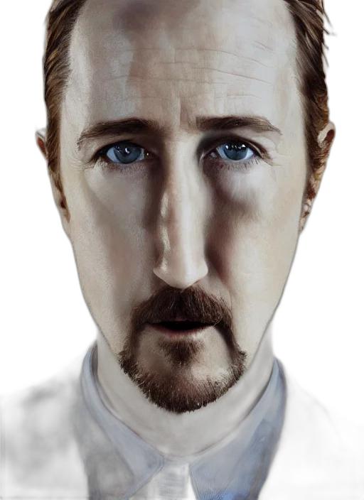 face, mask, robot, hair, photorealistic, concept art, 3d render, comic book art transparent PNG cut-out