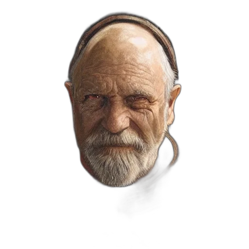 face, mask, hat, staff transparent PNG cut-out