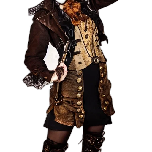 jacket, staff, concept art, girl transparent PNG cut-out