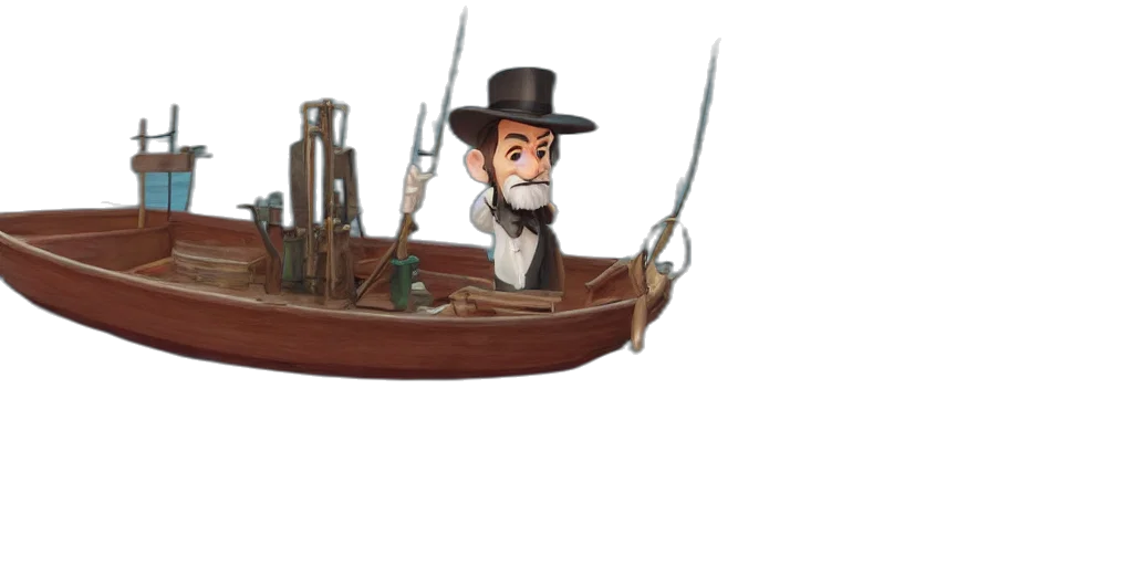 hat, concept art, 3d render, cartoon, underwater, wholesome, animation, key transparent PNG cut-out