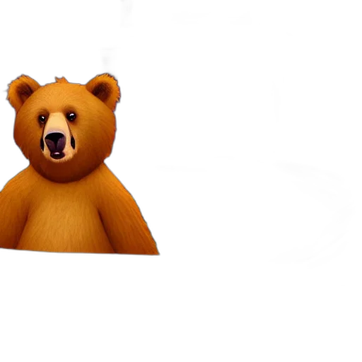 animal, creature, face, 3d render transparent PNG cut-out