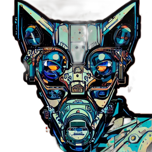 robot, mask, face, creature transparent PNG cut-out