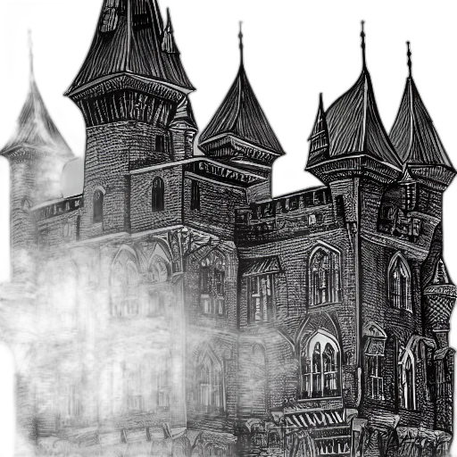 building, concept art, pencil sketch, comic book art transparent PNG cut-out